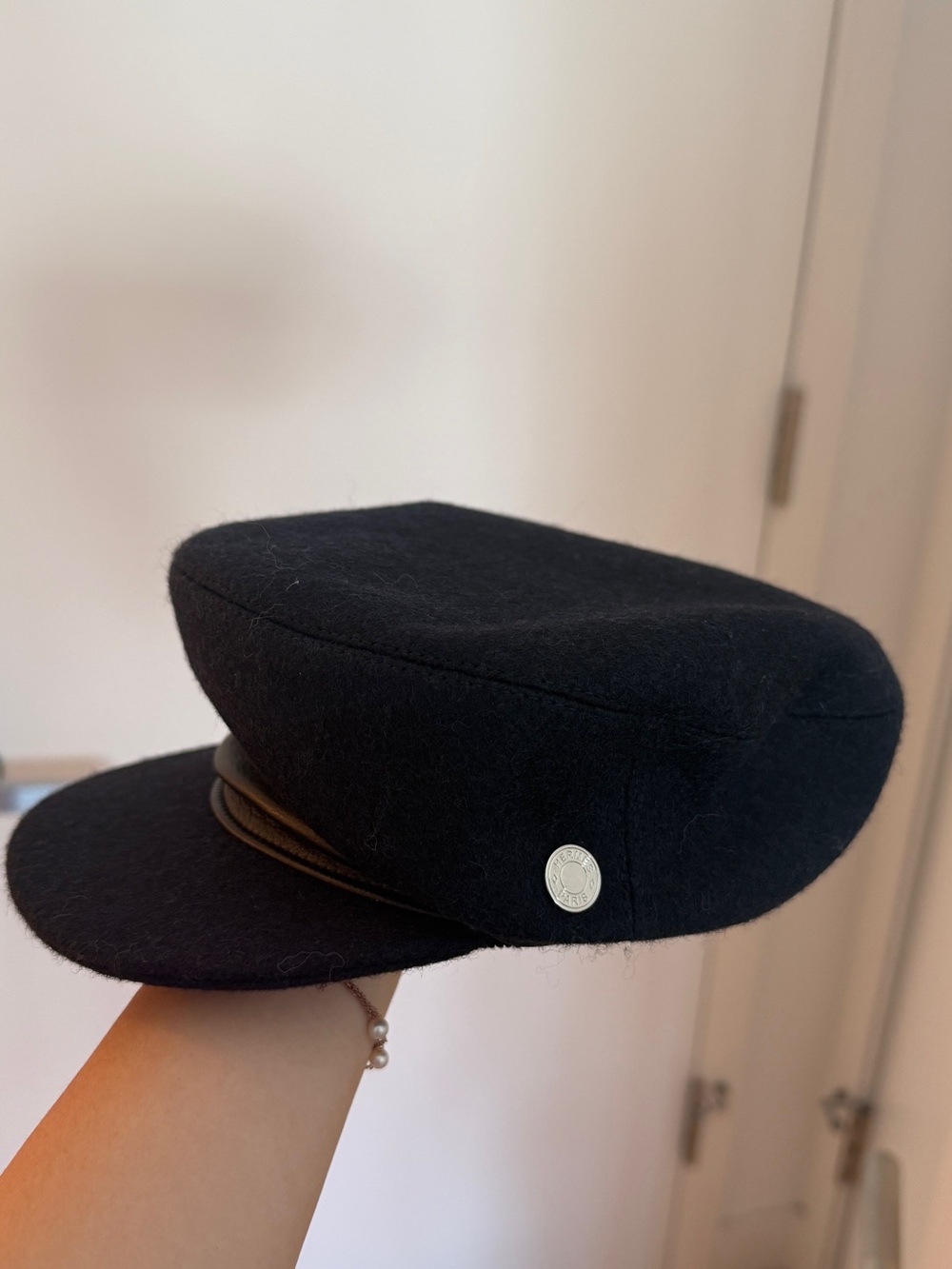 Hermes navy hat